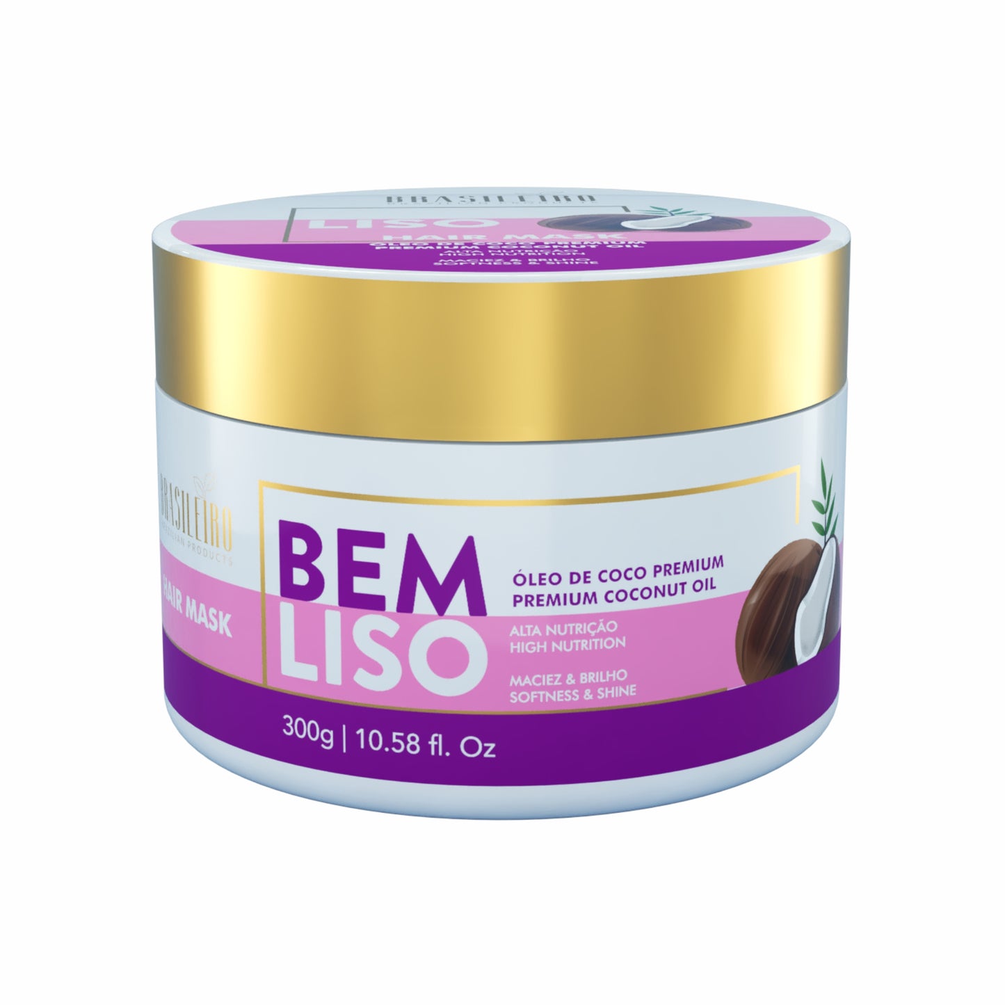 Bem Liso Professional Hair Mask for Damaged Hair - 300ml