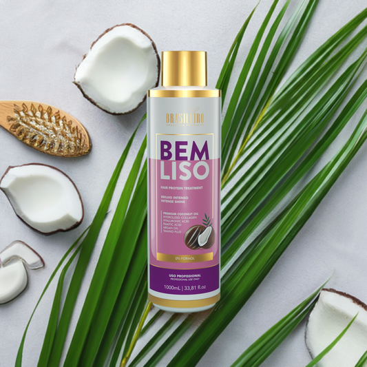 Brazilian Protein Hair Treatment for Damaged Hair : BEM LISO 1L